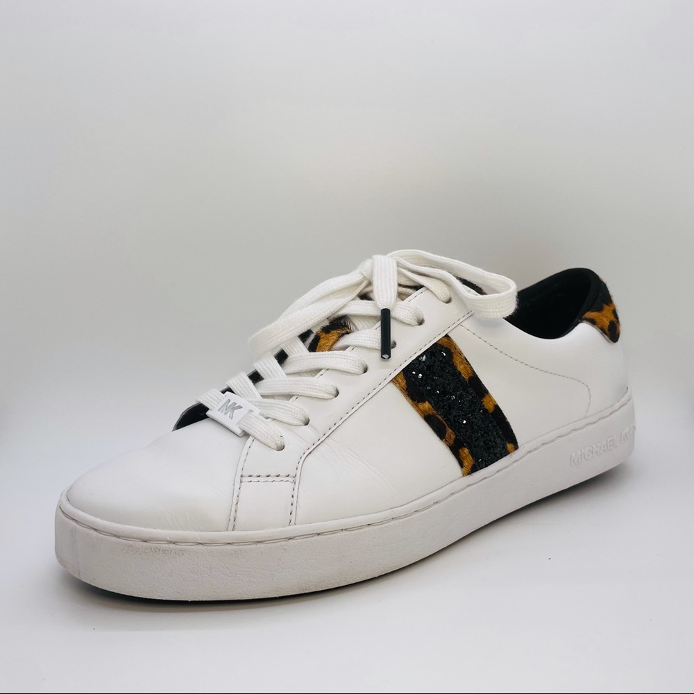 Michael Kors Irving Leopard / Glitter Sneakers